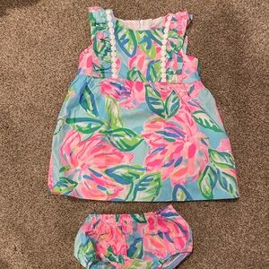 Lilly Pulitzer 12-18m dress and diaper cover